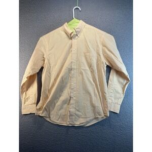 Roundtree & York  Dress Shirt  Men's Large Plaid‎ Business Preppy